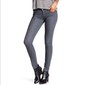 Levi's Mid-Rise Charcoal Grey Skinny Jeans